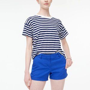 J.Crew Womens Chino Shorts Classic Twill City Fit 100% Cotton Blue Size X Small
